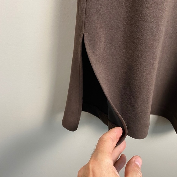 David Brooks Women's Brown Pull On Maxi A-Line Polyester Skirt Size 8 - Picture 3 of 13
